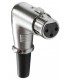 Conector XLR hembra aéreo acodado