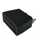 Conector adapatador euro scart RCA video audio