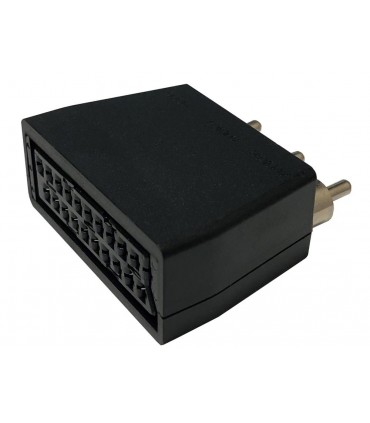 Conector adapatador euro scart RCA video audio