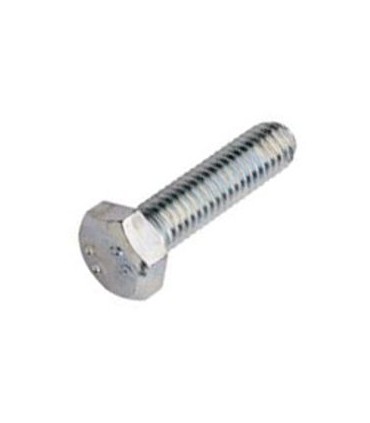 Tornillo M5 5X20mm zincado blanco cabeza hexagonal