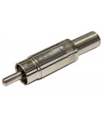 Conector RCA macho niquelado