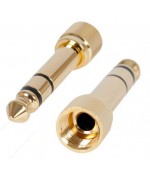 Adaptador mini jack 3 5mm a jack 6 3mm roscado