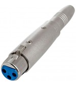Adaptador XLR hembra a TRS JACK 6 3 hembra