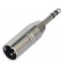 Adapatador TRS o JACK 6 3mm macho a XLR macho
