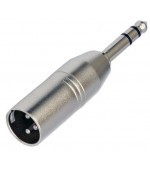 Adapatador TRS o JACK 6 3mm macho a XLR macho
