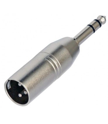 Adapatador TRS o JACK 6 3mm macho a XLR macho