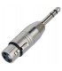Adaptador TRS JACK6 3 macho a XLR hembra 3P