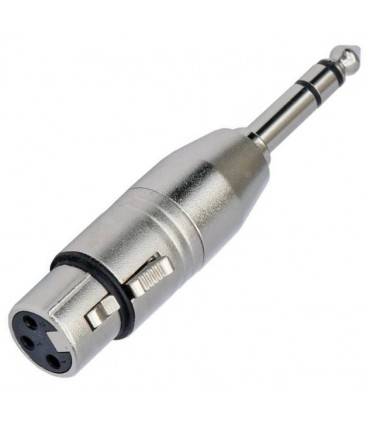 Adaptador TRS JACK6 3 macho a XLR hembra 3P