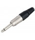 Conector audio TR o JACK 6 3mm mono aereo macho