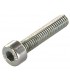 Tornillo M8 8X45mm blanco cabeza allen recta