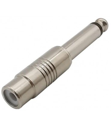 Conector adaptador de RCA hembra a JACK 6 3 macho