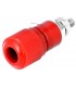 Conector banana hembra chasis rojo