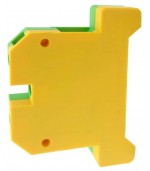 Borna amarillo-verde de 6mm para carril DIN