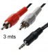 Conexión adaptadora mini Jack 3 5 a RCA macho 3M