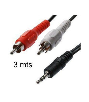 Conexión adaptadora mini Jack 3 5 a RCA macho 3M