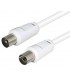 Conexión antena blacno 2 5m macho - hembra recto