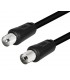 Conexión antena negro 1 5m macho - hembra recto