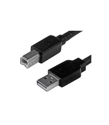 Conexión adaptadora de USB-A a USB-B negro 1 2m