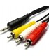 Conexión adaptadora AV jack 2 5 macho a RCA macho
