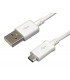 Conexión adaptadora USB-A a micro-USB 1m blanco