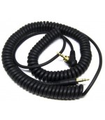 Cable conexión repuesto auriculares DJ en espiral