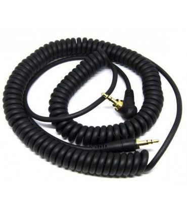 Cable conexión repuesto auriculares DJ en espiral