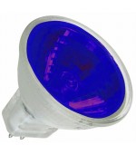 Lámpara halógena MR11 12V 20W azul