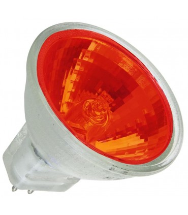 Lámpara halógena MR11 12V 20W roja