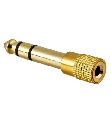 Conector adaptador minijack 3 5mm a jack 6 35mm