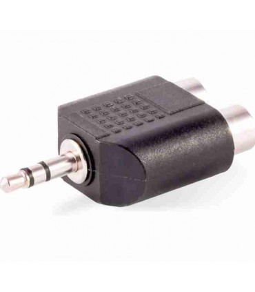Conector adaptador 2 RCA hembra a jack 3 5 stereo