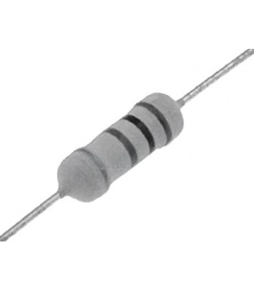 Resistencia óxido metálico THT 33 Ohms 1W ±5  Ø3 2