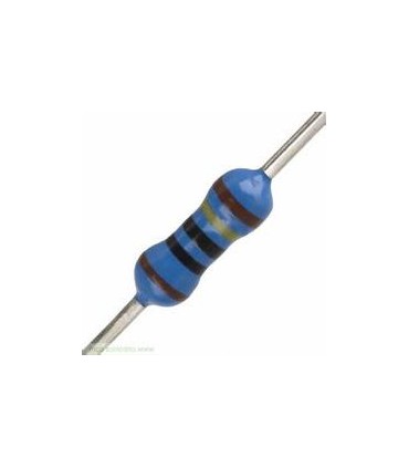 Resistencia película metálica THT 39 Ohms 0 6W ±1 