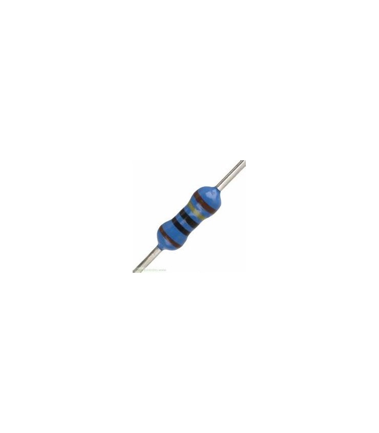 Resistencia película metálica THT 39 Ohms 0.6W ±1%