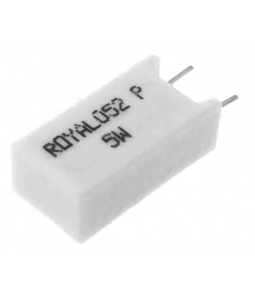 Resistencia cementada 5w THT vertical 1 ohms