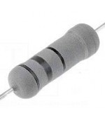 Resistencia 0 47 Ohms 2w 5  THT axial bobinada