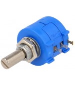 Potenciómetro axial multivuelta 10kO 2W ±5  6 35mm