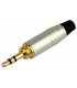 Conector minijack 3 5mm stereo cromo rosca
