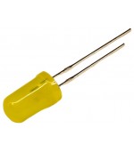 Diodo LED 5mm amarillo 19÷60mcd convexo 2 1÷2 6V