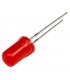 Diodo LED 5mm rojo 19÷60mcd convexo 2 1÷2 6V