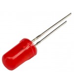 Diodo LED 5mm rojo 19÷60mcd convexo 2 1÷2 6V
