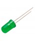 Diodo LED 5mm verde 19÷60mcd convexo 2 1÷2 6V