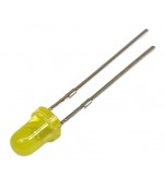 LED 3mm amarillo 100mcd 30  convexo 2 4VDC