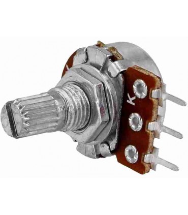 Potenciómetro rotativo 5k ohms 125mW 20  THT 6mm