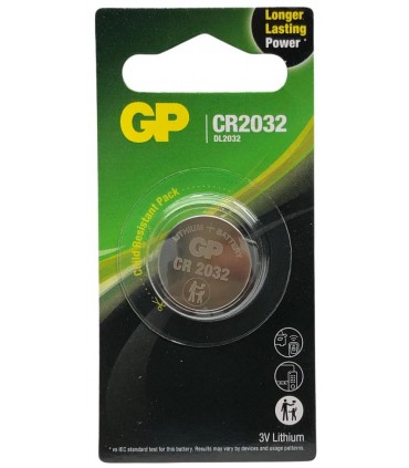 Pila de litio CR2032 3V 220mAh no recargable