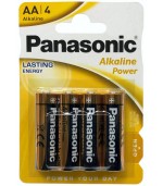 Panasonic pila alcalina LR6 AA 1 5V  4ud 