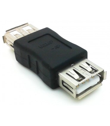 Conector adapatador USB hembra a USB hembra