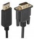 Conexión adaptadora de video DP a VGA 1 8m