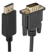 Conexión adaptadora de video DP a VGA 1 8m