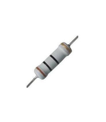 Resistencia axial carbon THT 1W 10 Ohms 5 