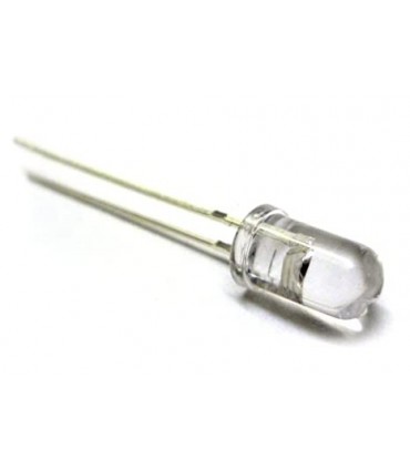 LED 5mm rojo 4200÷22500mcd lente transparente a 10